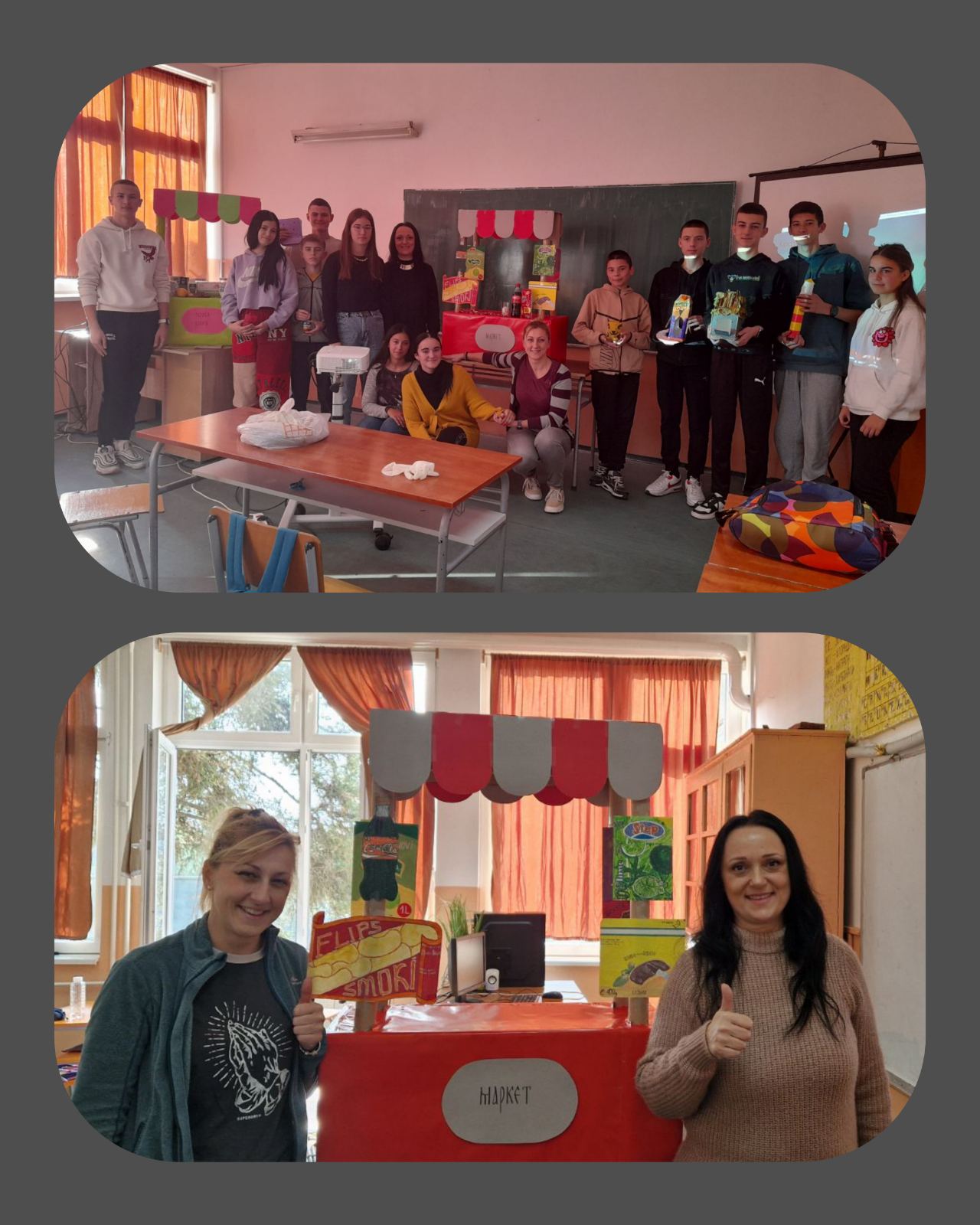 Са угледног часа...Клење.Корелација биологија и ликовна култура.Циљ часа:рад на свести ученика о бенефитима здраве и штетности мање здраве хране , визуелни утицај дизајна паковања прехрамбених прозвода на куповину производа,значај рециклажање и креативна радионица ОД РЕЦИКЛАЖЕ ДО УМЕТНОСТИ...